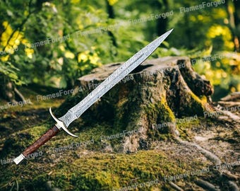 Hand-Forged Viking Sword | Medieval Display Replica with Scabbard | Unique Holiday Gift Idea Best Gift for Dad