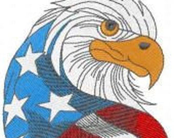 4th of July Towel - Eagle Towel - Bald Eagle - Embroidered Towel-  Bath Towel - Hand Towel - Apron - Fingertip Towel-Kitchen Towel