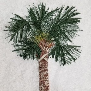 Embroidered Palm Tree Palmetto Tree Towel Hand Towel - Etsy