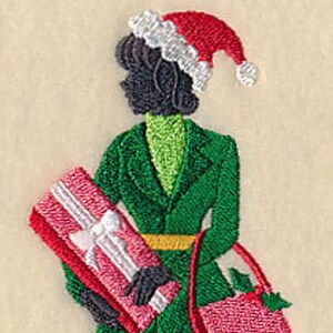 Christmas Towel - Fashionista Towel - Presents Towel - Shopping Towel -Embroidered Towel - - Hand Towel - Bath Towel - Apron-Kitchen Towel