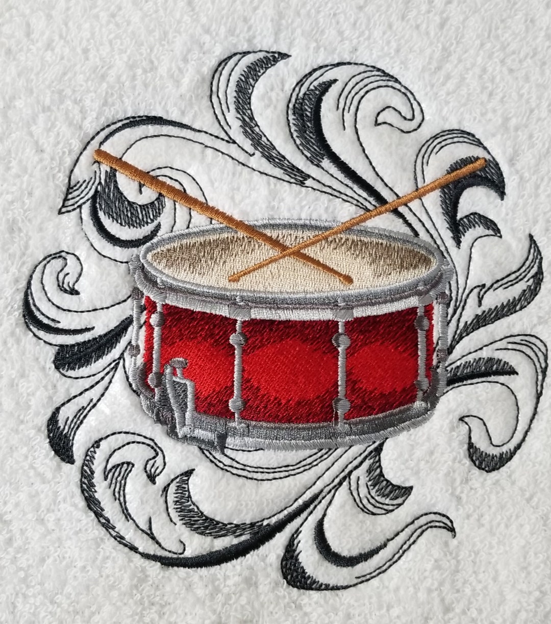 Drum Towel Drum Music Towel Baroque Towel Hand Towel Etsy UK