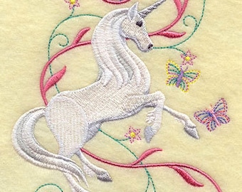 Unicorn Towel - Embroidered Towel  - Hand Towel - Bath Towel - Apron - Fingertip Towel-Kitchen Towel