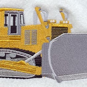 Embroidered Bulldozer - Bulldozer - Embroidered Bulldozer Towel  - Hand Towel - Bath Towel - Fingertip Towel - Apron-Kitchen Towel