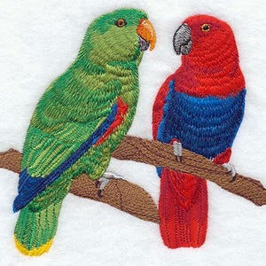 Parrot Towel - Topical  Towel -  MaCaw  Towel - Embroidered Towel  - Hand Towel - Bath Towel - Apron-Kitchen Towel