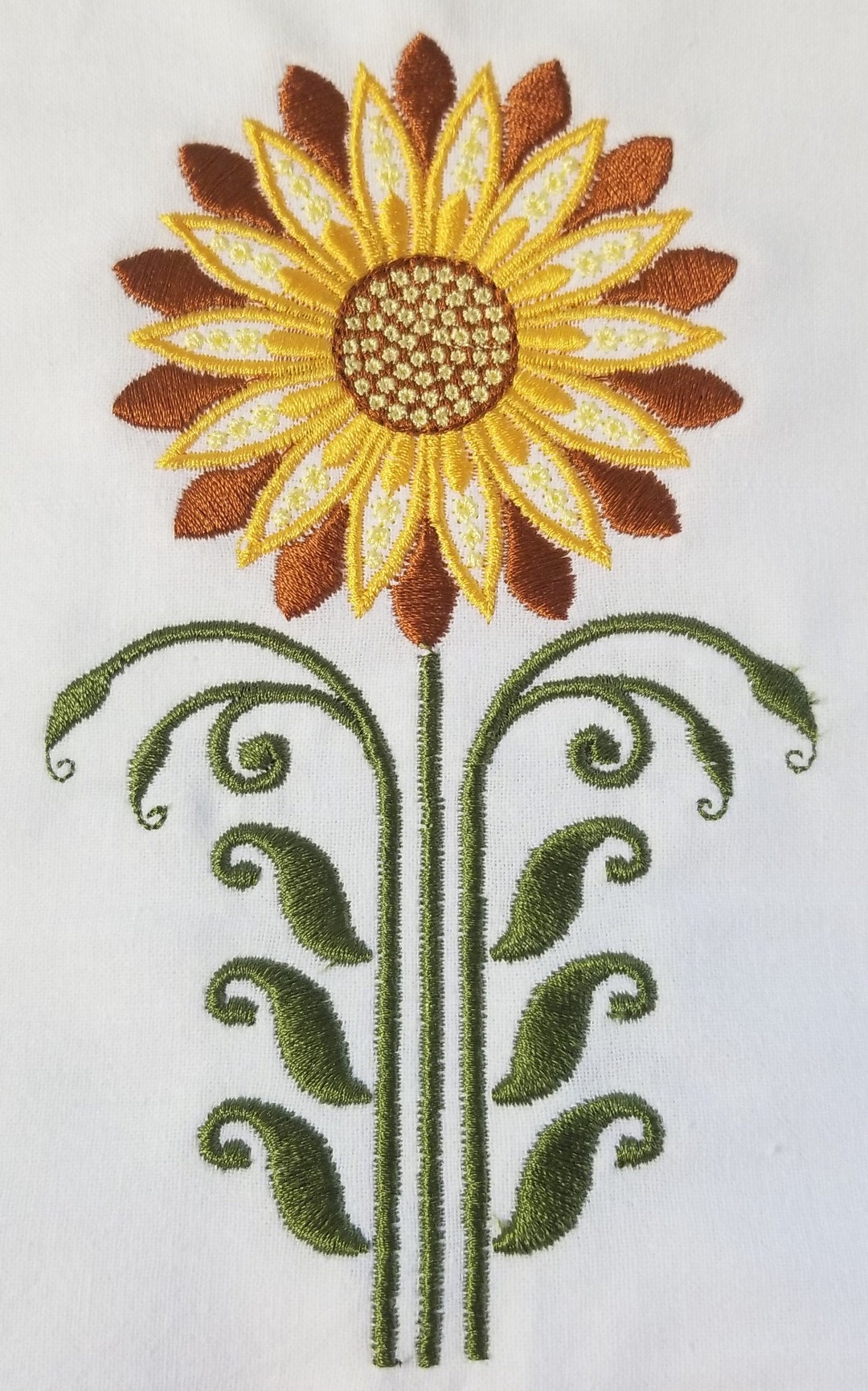 Sunflower Towel Sunflower Embroidered Towel Hand Towel Fingertip Towel