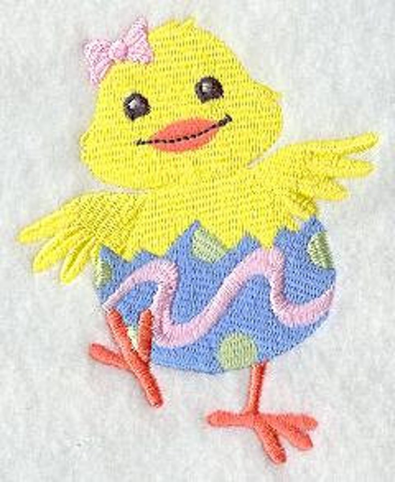 Embroidered Easter Towel Chick Towel Hand Towel Bath Etsy