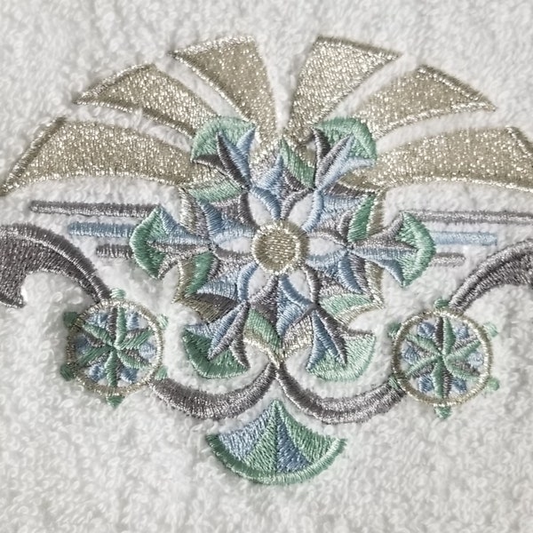 Art Deco Hand Towels - Etsy