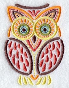 Owl Towel - Mola Towel - Bird Towel - Embroidered Towel  - Hand Towel - Bath Towel - Apron - Fingert