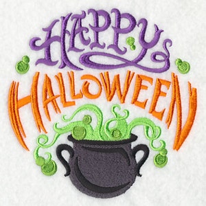 Cauldron Towel Halloween Towel Happy Halloween Towel Hand Towel Embroidered Bath Towel Apron Fingertip Towel-Kitchen Towel image 3