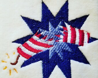 4th of july finger tip towels