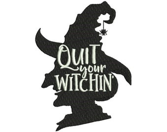 Witch Towel - Embroidered Towel - Halloween Towel -   - Hand Towel - Bath Towel - Apron - Fingertip Towel-Kitchen Towel