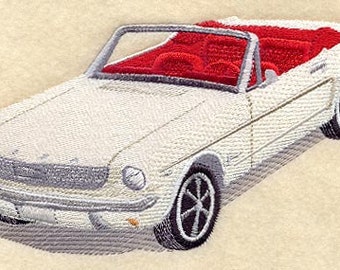 Gesticktes Auto - 1964- Ford mustang Handtuch - Handtuch - Badetuch - Fingerkuppentuch - Küchentuch