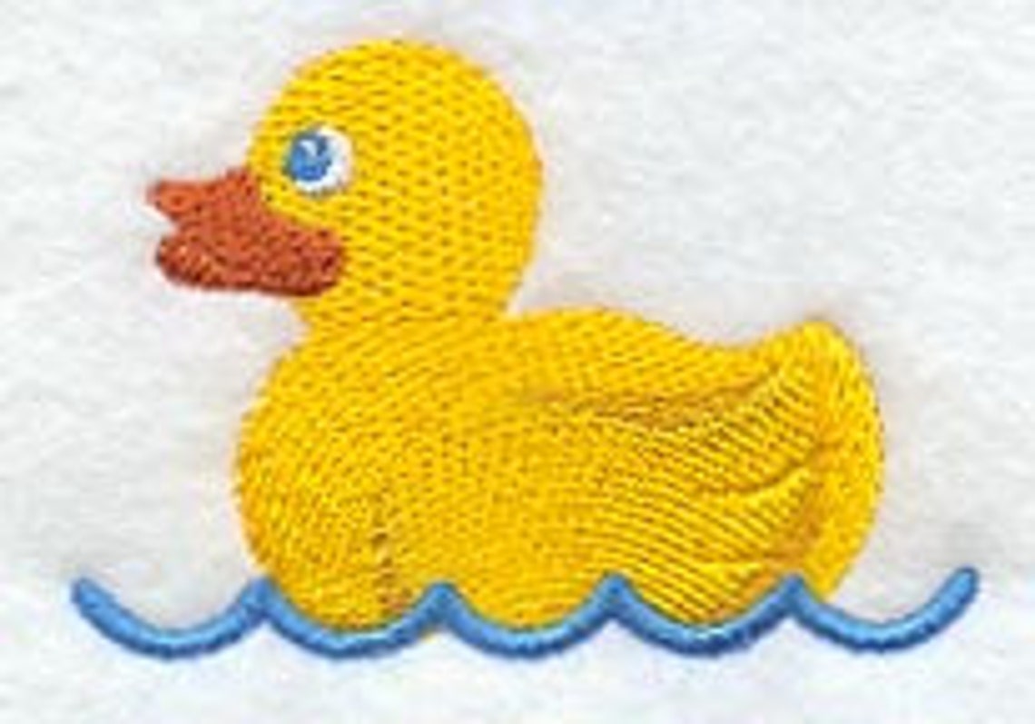 Duckie Towel Duck Towel Rubber Ducky Towel Embroidered Etsy