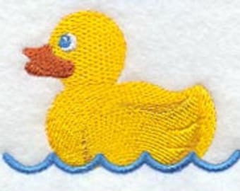 Duckie Towel - Duck Towel - Rubber Ducky Towel - Embroidered Towel  - Hand Towel - Bath Towel - Apron - Fingertip Towel-Kitchen Towel