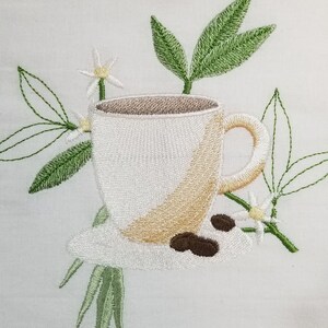 Coffee Towel - Coffee Cup Towel - Cup Towel  - Hand Towel - Bath Towel - Apron - Fingertip Towel-Kitchen Towel