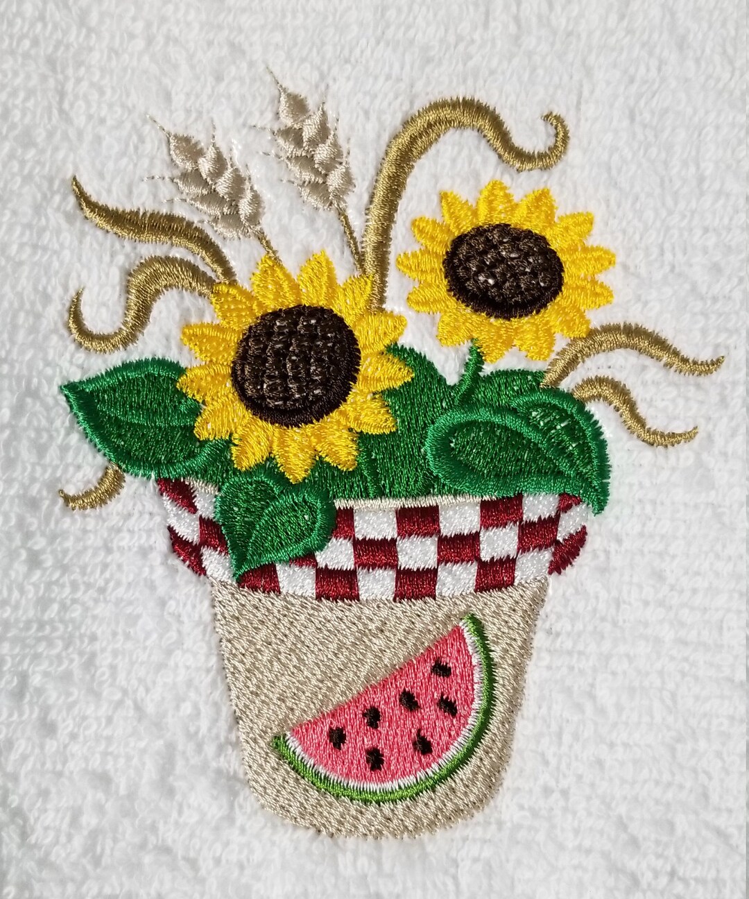 Autumn Towel Sunflower Towel Embroidered Embroidered Hand Towel