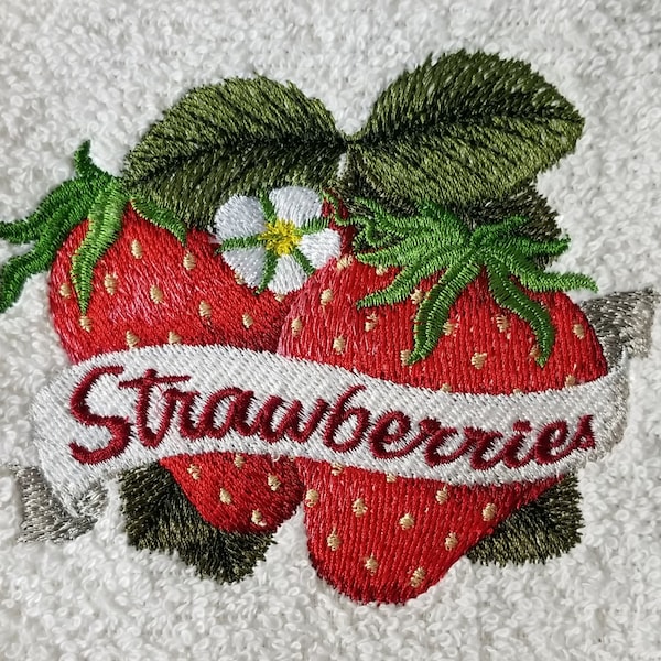 Strawberry Towel Etsy