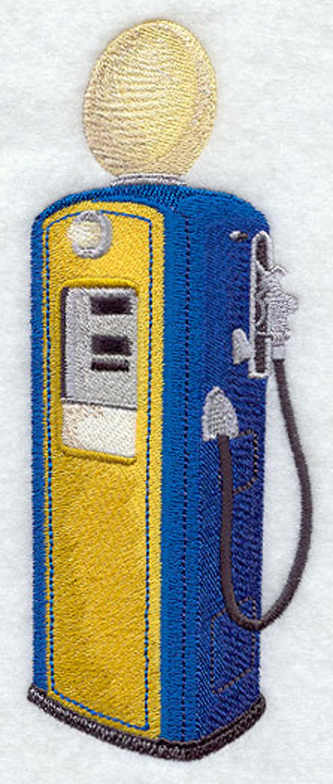 Embroidered Gas Pump Vintage Gas Pump Embroidered Towel Hand Towel Bath