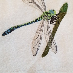 Dragonfly Towel Embroidered Towel Towel Hand Towel Bath Towel Fingertip Towel-Kitchen Towel image 2