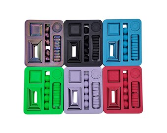Fidget Card with 5 Segments for Sensory Feedback Fun Fidget Toy for Kids and Adults