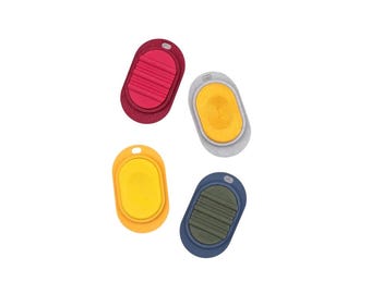 NeuroSnap Magnetic Slider Sensory Tool: Crinkle & Dip Texture (4 Colors)