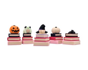 Book Stack Clicker with Halloween Items Fidget Sensory Toy