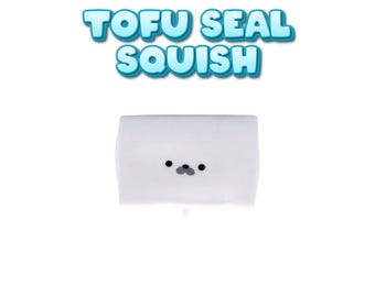 Tofu Seal Squishy Sensory Fidget Toy Super Soft
