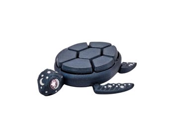Celestial Turtle Clicker Glitter Black Fidget Sensory