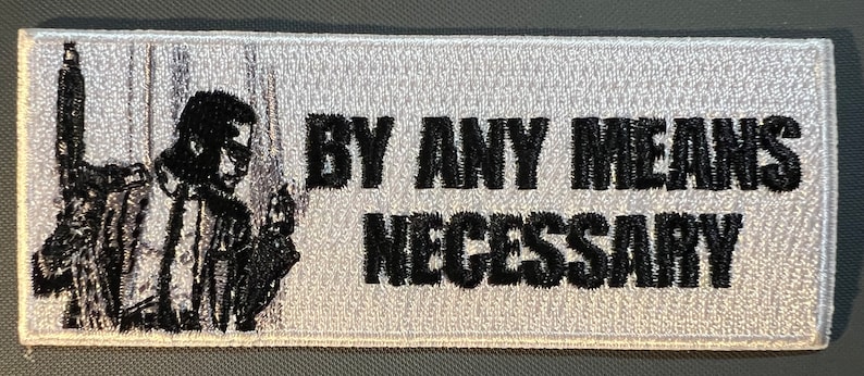 Malcom X Patch White