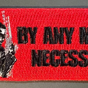 Malcom X Patch Red