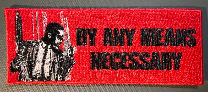 Malcom X Patch Red