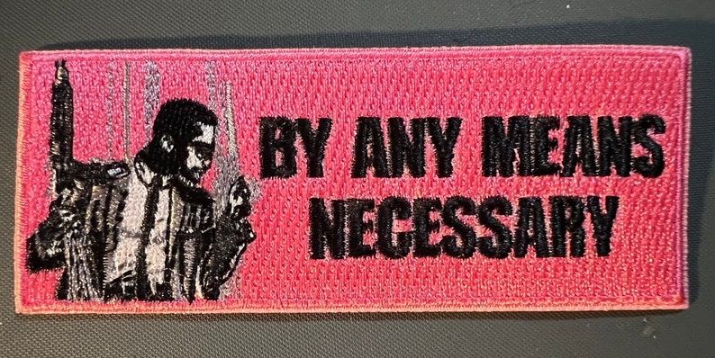 Malcom X Patch Pink