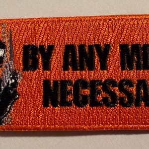 Malcom X Patch Orange