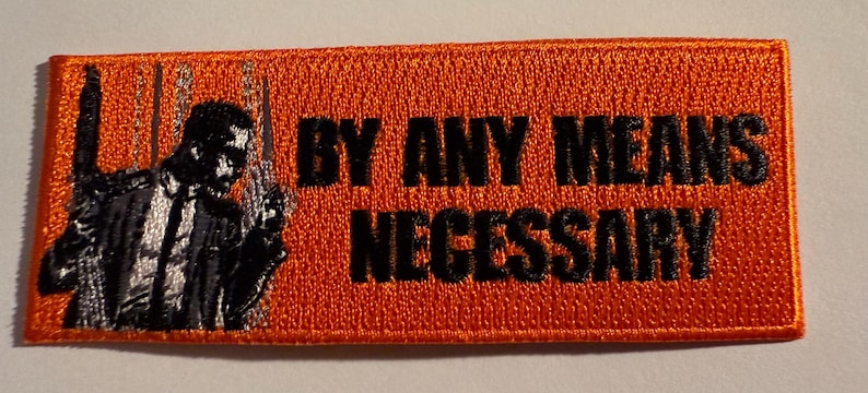 Malcom X Patch Orange