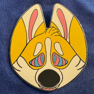 Hypno corgi Enamel pin