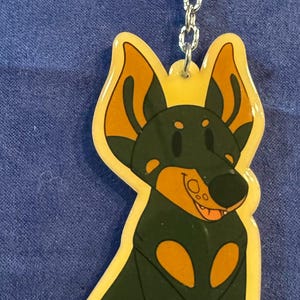 Brelok akrylowy Doberman