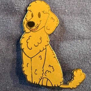Poodle Enamel pin