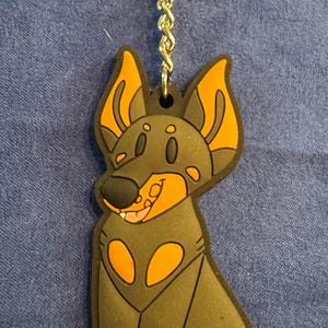 Brelok gumowy Doberman
