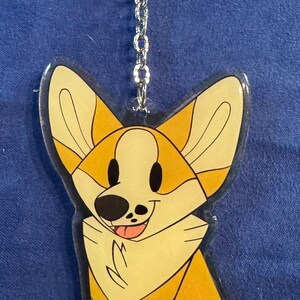 Brelok akrylowy Corgi