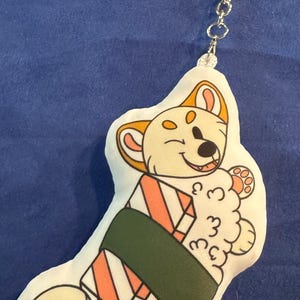 Sushi shiba inu Plush keychain