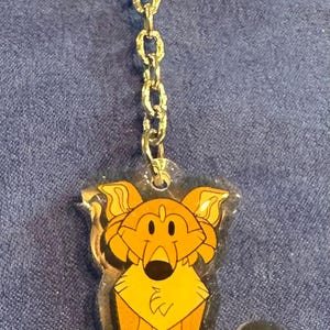 Rough collie mini acrylic keychain