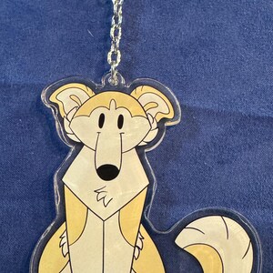 Brelok akrylowy Borzoi