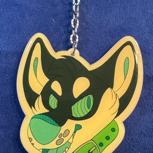 Porte-clés acrylique Hypno husky