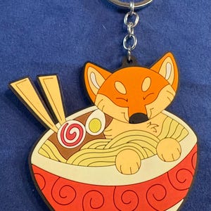 Brelok gumowy Ramen Shiba Inu