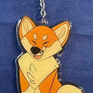 Brelok akrylowy Shiba inu