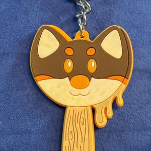 Brelok gumowy do kluczy z lodami Shiba Inu Sesame
