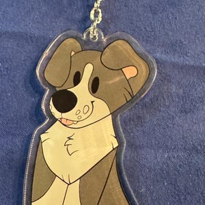 Porte-clés acrylique Pitbull