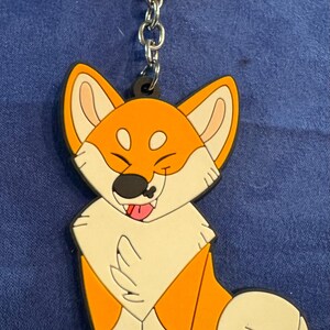 Brelok gumowy Shiba Inu