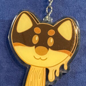Brelok akrylowy z lodami Shiba Inu Sesame