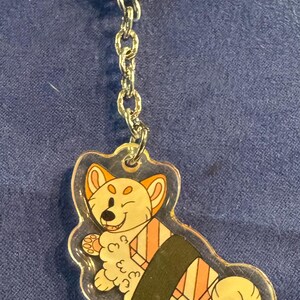 Sushi Shiba Inu mini acrylic keychain